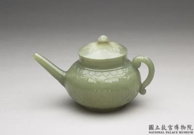 图片[2]-Jade teapot with handle, Mughal Empire-China Archive